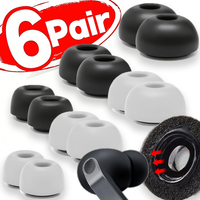 1-6Pairs for Samsung Galaxy Buds 4 Pro Memory Foam Earplugs Ear Tips Replacement Noise Cancelling Earbuds Cap Earphone Ear Pads