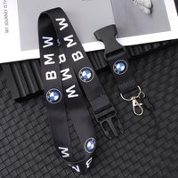 BMW Lanyard Nylon Style Keychain Key Strap Holder&Staff ID Cards For BMW X5 X6 F30 F34 F10 F20 G20 G30 F15 F16 1 3 5 7 Series