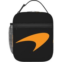 M-McLarens Papaya Logo Insulated Lunch Bag for Women Kids Portable Food Boxes Thermal Lunch Box Tote