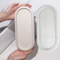 Oval Ribbed Silicone Mold for DIY Jesmonite Tray, Cement Plaster Terrazzo Epoxy Resin Jesmonite Jewelry Storage Decor Mold