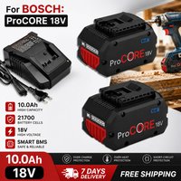 Batterie de remplacement Bosch 18V 10.0Ah 21700 Zelle ProCORE pour outils sans fil professionnels 18V BAT609 BAT618 GBA18V80
