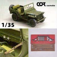 Scale model parts & upgrade parts Front Grill Set / Front Grille Guard / Seat Belt for antam 40 BRC 1/35