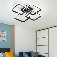 Modern Led Ceiling Light Square Dimmable Flush Mount Ceiling Light, Bedroom Ceiling Lighting Fixture for Living Room Dining Room