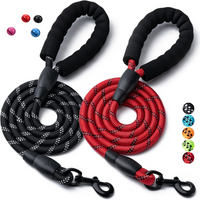 2pcs 1.2M Dog Leash 4pcs Bell Pet Dog Walking Rope Reflective Explosion-proof Training Rope Suitable for Small Medium Large Dog