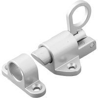 1 * Self Closing Latch Bolt 4 * Screws Aluminum Alloy Gate Security Pull Ring Spring Bounce Door Bolt Latch Lock