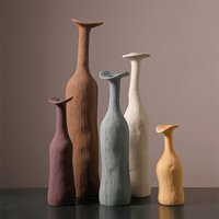 Creative Texture Ceramic Small Vase Decoration Flower Arrangement Dry Flower Living Room Home Homestay Atmosphere Decoration