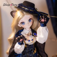 ShugaFairy Xingxing C D BJD Doll 1/4 Resin Fullset Handcrafted Vintage Noble Cat Thief Gem Decor Outfit Ball Jointed Doll