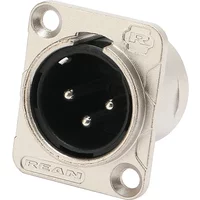 RC3MDL 3 Pin Male Female Gold/ Tin Plating Socket Connector YS145 YS146 D-type Power Amplifier Panel Installation Module
