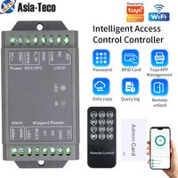 Lecteur de cartes de contrôle d'accès WiFi RFID, porte simple, Wiegand 26-44 56 58 bits, compatible avec l'application Tuya & Smart Life, accès à distance