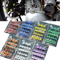 Motorcycle Colored Nut Cover 30pcs Modification Screw Cap Decoration for Motor Scooters Electric Car Accessories 1.4/1.2/1/0.8CM