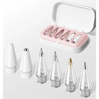 6Pcs Replacement Pencil Tips For Apple Pencil 1th 2th 3th Gen Spare Nibs Clear Stylus Smooth Writing Nib For iPad Pencil 1 2 3