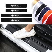 4Pcs Car Door Threshold Guard Stickers Badge Accessories for Opel Astra H G Insignia Antara Ampera Mokka Zafira Corsa Vauxhall