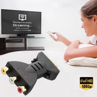 For HD TV Box 1080P AV To HDMI-compatible Composite Adapter Converter HDMI Male to 3 RCA Red White Yellow Video Audio Connector