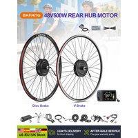 AliExpress BAFANG 500W 750W 250W 1000W Wheel Hub Motor 48V 36V Drive 20/26/27.5/28/29/700C Cassette Disc Brake /V-Brake Varstrom eBike Kit