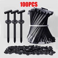 New 100Pcs Cable Tie Buckle Fixed Through The Core Nail Cable Tie Buckle Mudguard Fender Inner Lining Trunk Buckle Repair Car