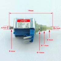 JYPS-4 AC 220V-240V 7W Plunger Water Suction Pump Electromagnetic Pump for Handheld Irons Steam Mop Garment Steamer Coffee