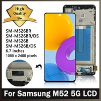 Super AMOLED for Samsung M52 5G M526B M526B/DS Lcd Display Digital Touch Screen M52 5G Display with Frame Replacement