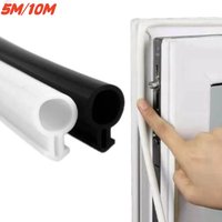10M Plastic Steel Door Window Sealing Strip O-Shaped Rubber Kerf Weather Stripping Card Slot Seals Hollow Bulb Barb Tubular
