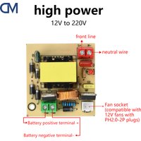12V To 220V Step UP Power Module 120W DC-AC Boost Inverter Module Dual Channel Inverse Converter Booster Module Power Regulator