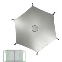 8FT-6 Trampoline Shade Cover Outdoor Anti-UV Trampoline Canopy Cover Sun-Protection Trampolines Sunshade Accessories