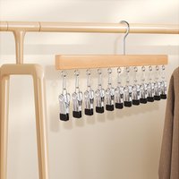 Closet Organizer Space Saving Hanging Closet Organizer Space-Saving Hat Scarf Clothespins for Jeans Skirts Hangers with Clips