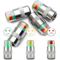 1-8pcs Car Tire Pressure Guage Cap Sensor Indicator Alert Monitoring Tool Tyre Cap Indicator Alert Air Pressure Gauge