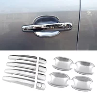 for Peugeot 207 308 3008 for Citroen C4 C6 Jumpy ABS Car Styling Chrome Side Door Handle Cover & Door Bowl Cover