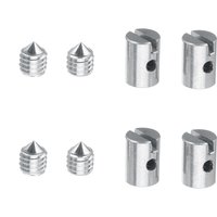 8Pcs Solderless Cable Nipples 5mm Throttle Choke For Motorcycle Scooter Quad Mower Car Styling Tool