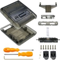 ABS Transparent Shell Replacement Case For Super Famicom Game Console Protective Cover For SFC Shell With Screwdriver Kit