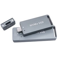 SSD Enclosure External 2230/2242 M.2 SATA/NVME SSD Box CNC Aluminum Case Dual Protocol RTL9210B Chip + Magnetic Protective Cover