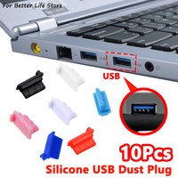 10pcs/Set 5g USB Soft Silicone Anti Dust Plug Cover For Interface Universal Dustproof Protector Tablet PC Notebook Laptop