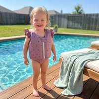 Not Falling Off Child Buoyancy Vest Adjustable Stable Baby Swimming Jackets Cartoon Anti Rollover Inflation-Free Swimming Vest