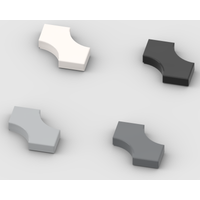 *Tile 2 x 2 with Cutouts* 1700 20 pcs DIY enlighten block brick part No. 3396 Compatible With Other Assembles Particles