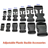 2/5/10/20/30/50Pcs 15/20/25/32/38/50mm Adjustable Belt Buckle Plastic Buckle Backpack Adjustment Buckle Backpack Accessories