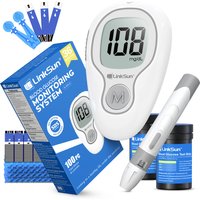 LinkSun Blood Glucose Meter G-425-3 Glucosemeter Kit No Code For Diabetes Tester 10/50/100pcs Strips Medical Blood Sugar Monitor