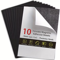 3.x5 inch 5/10/20Pcs Flexible Magnetic Adhesive Sheets for Craft & Dies Storage 16mil DIY Stickers Photos Crafts Fridge Magnets