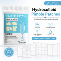 194pcs Hydrocolloid Acne Pimple Patch, Hydrocolloid Spot Stickers, Covering Zits and Defect