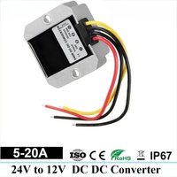 24V to 12V 5A 10A 20A DC DC Converter Step Down Stabilizer 24 volt to 12 volt Regulator Buck Module Voltage for Cars Newest Hot