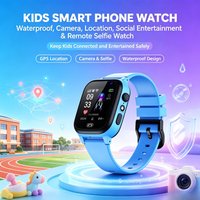 Smart Watch for Children with 2g Gps, Sim Card Support, Video Calls, Camera and Light, Touch Screen, Water Resistant, Child Monitoring Phone Watch