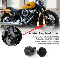 New Style Motorcycle Front Axle Nut Caps Decorative Cover For Harley Softail Fat Bob 2018-2025 Low Rider ST 2022-2026 2025