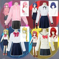 Yamada Ryo Kita Ikuyo Ijichi Nijika Gotoh Hitori Cosplay Costume BOCCHI THE ROCK! Adult Carnival Uniform Wig Anime Halloween
