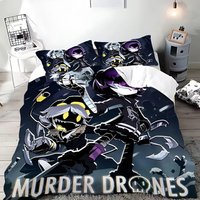 Cartoon Murder Drones Duvet Cover Pillowcase Bedding Set Adult Boy Girl Bedroom Decoration Children Single Double Large Size