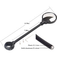 AliExpress NONE A28F-Bike Mirror,Adjustable Rotatable Bicycle Handlebars Mirrors,Convex Bicycle Rearview Mirror,For Electric Bike MTB