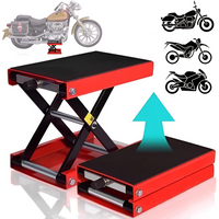 Motorrad-Hubtisch, 500 kg, robust, hydraulischer Hub, breites Deck, Scherenhebebühne, Tischfußständer, Wagenheber für Dirt Bike, ATV-Motor