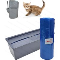 Cat Litter Refill Bags Cat Litter Box Waste Disposal System Compatible with Litter Genie Easy Roll Pail(25/75 Bags)