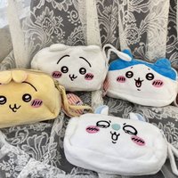 Cartoon Chiikawa Pencil Case Double-sided Large Capacity Cosmetic Storage Bag Portable Stationery Organizer Makeup Pouch School