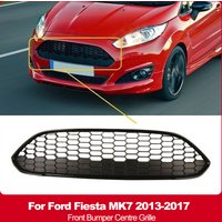 For Ford Fiesta MK7 2013-2017 Front Center Honeycomb Mesh Grille Black Sporty Cover Car modification
