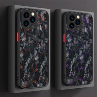 Phone Case For iPhone 16E 16 15 14 13 12 11 Pro Max X XR XS 7 8 Plus SE 2020 Real Forged Carbon Fiber Matte Hard PC Bumper Cover