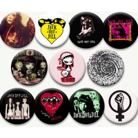 Humid Teenage Mediocrity Handmade Brooch Black Eight Jack Off Jill Vintage Soft Button Pins Exquisite Music Band Aesthetic Badge