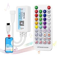 Bluetooth Music LED Smart Controller SP611E,for WS2811 WS2812 SM16703 Addressable Dream Color LED Strip Pixels Light DC5V-24V